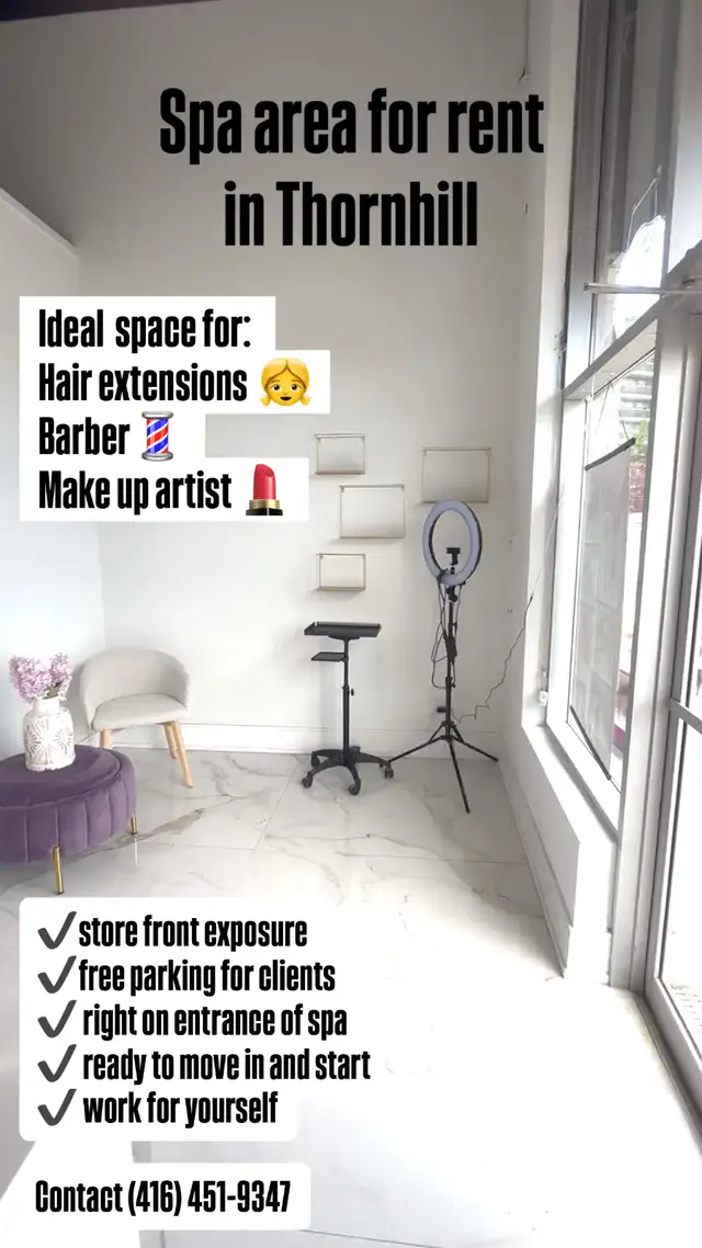 Spa area for rent