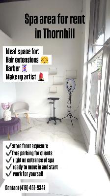 Spa area for rent