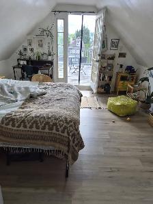 Private  room with patio deck| near Dufferin TTC | Full furnish - Photo 2