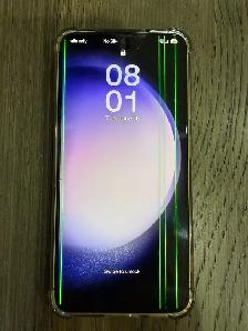 Samsung S23 with defective screen