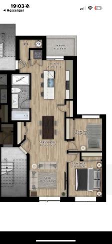 Appartement de 2 chambres et 1 salle de bain - Photo 12