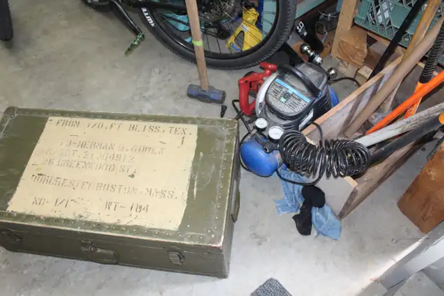 RARE Military Heavy Duty TrunkWWII maybe Trades see description