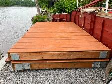 2 Quais 6 X 10  en bois traité a vendre