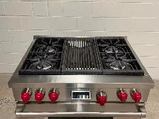 Wolf 36' Cuisinière au gaz Dual Fuel DF364C - Photo 3