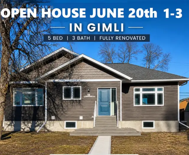FULLY RENOVATED 5 BDRM 3 BATH FINISHED BASEMENT IN GIMLI
