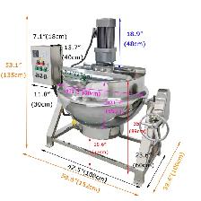 52Gal Stainless Steel Tilting Stirring Jacketed Kettle  023509 - Photo 8