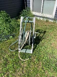 Free garden hose and reel