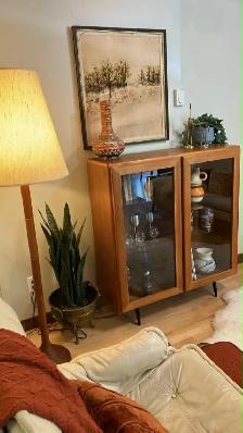 Mid century. TEAK TECK. Buffet, vaisselier, vitrine, étagère dis - Photo 3