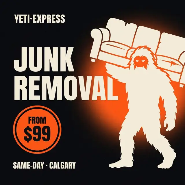 Same-Day Junk Removal Calgary — From $99, We Do All the Lifting