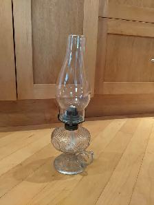 Gorgeous Zipper Pattern Oil Lamp Early 1900's - Photo 5