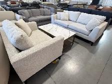 Oversized fabric sofa with matching chair - Photo 5