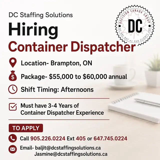 Hiring Container Dispatchers