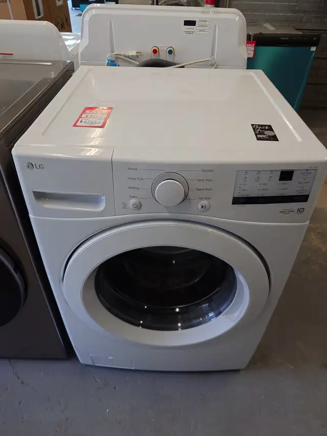 LG '27' White Front Load Washer on Sale‼️