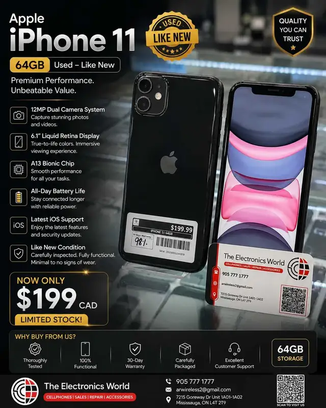 iPhone 11 – 64GB | Used Like New