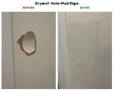 Drywall Hole-Patch-Mud-Tape-Repair $100