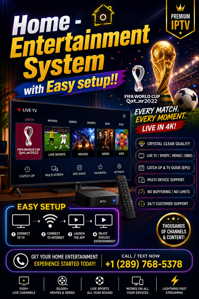 Home - Entertainment System with Easy setup!