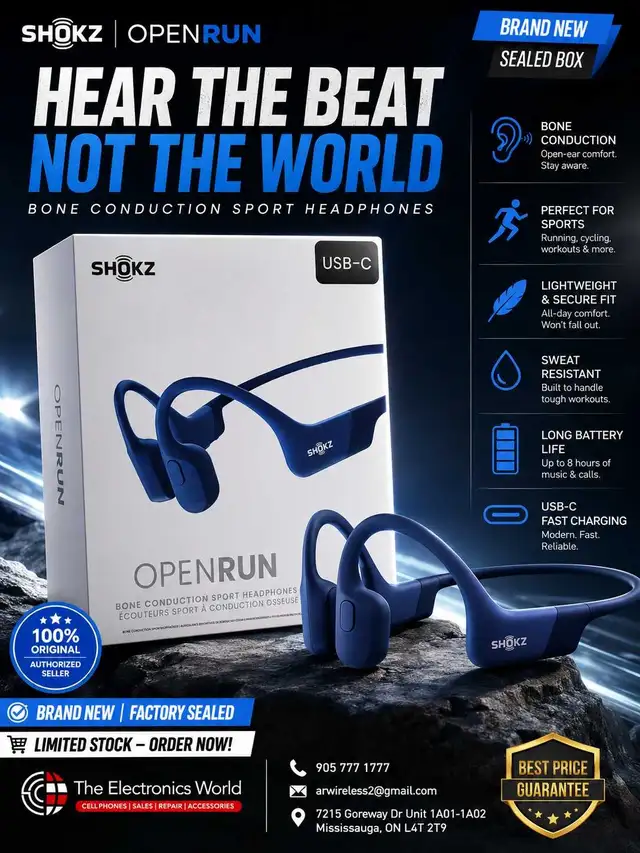 SHOKZ OPENRUN – Bone Conduction Headphones