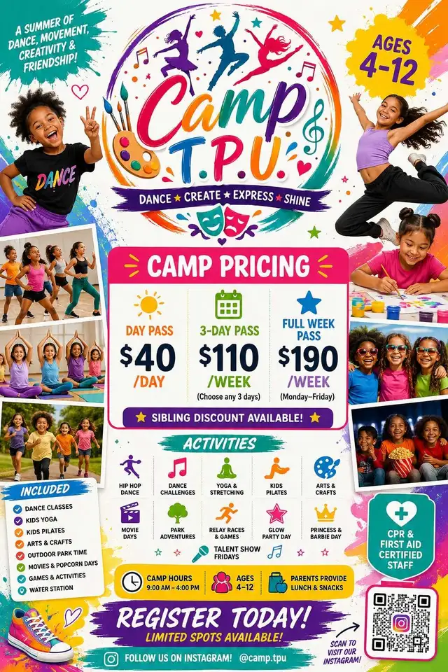Camp TPU Summer Dance and Art Camp