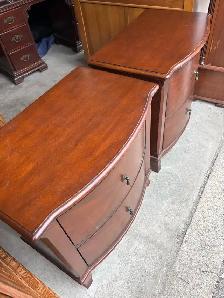 Free delivery used Pair of Wooden Nightstands - Photo 4