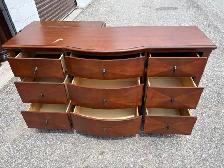 Free delivery used Brown Wooden Dresser