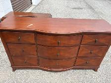 Free delivery used Brown Wooden Dresser - Photo 5