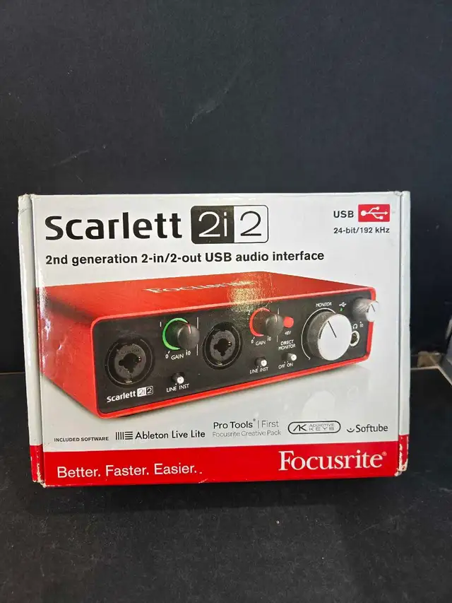 SCARLETT 2I2 2ND GENERATION AUDIO INTERFACE