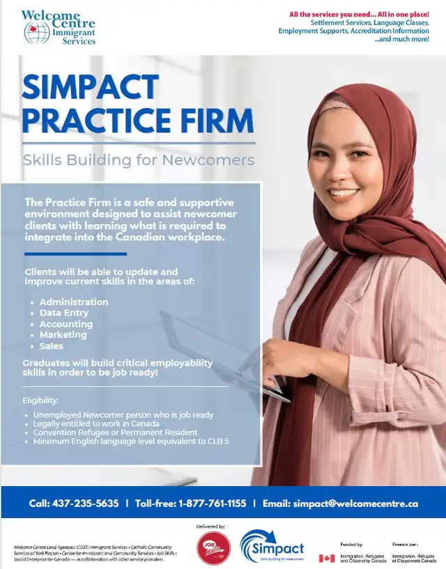 SIMPACT Practice Firm Skills Building for Newcomers