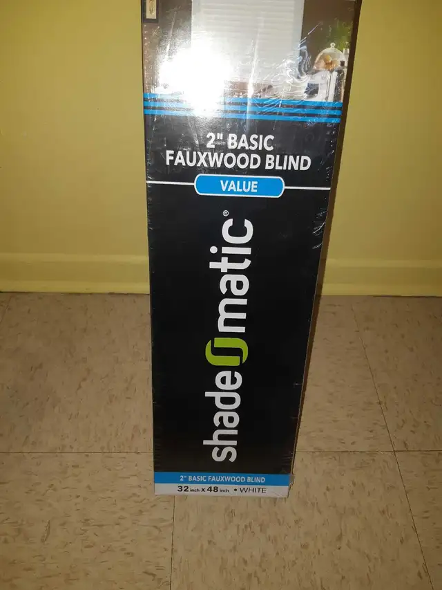 Shade-O-Matic Fauxwood Blind $30