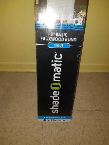 Shade-O-Matic Fauxwood Blind $30