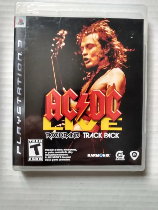 AC/DC LIVE ROCKBAND TRACK PACK PS3 AC DC ROCK BAND GAME MINT