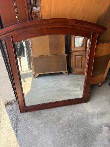 Free delivery used Wooden Arch Top Mirror