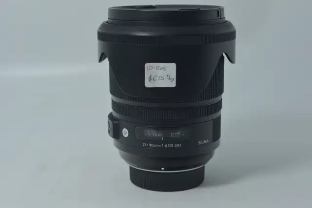 Sigma Art 24-105mm f4 DG for Nikon   hood   bag ID 1208