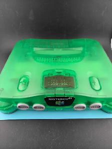 Nintendo 64 Jungle Green With Expansion Pak And Controller