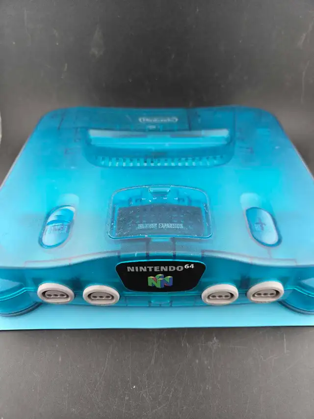Nintendo 64 Ice Blue With Expansion Pak and Controller
