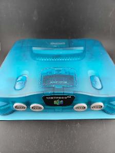 Nintendo 64 Ice Blue With Expansion Pak and Controller