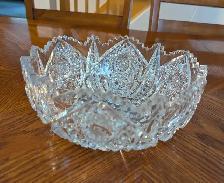 Grand bol antique en cristal - Photo 2