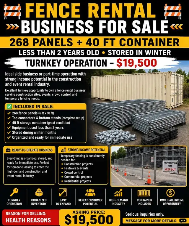 Fence Rental Business