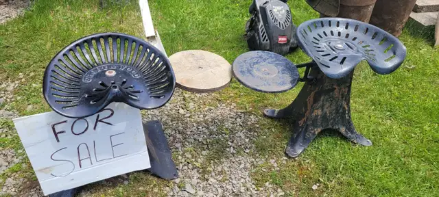 Old Tractor Seat Stands