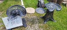 Old Tractor Seat Stands
