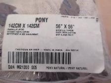 NEW: 'PONY' 56' X 56' THROW IN ORIGINAL PACKAGEAS PICTURED - Photo 2