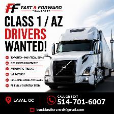 CLASS 1 / AZ DRIVERS WANTED