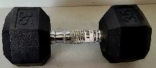 35lb Rubber Dumbbell Single (27910469) - Photo 2