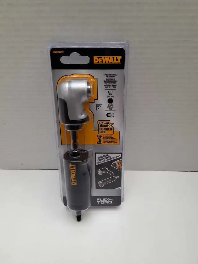 Dewalt DWAMRAFT 2-in-1 Right Angle Drill Attachment NEW