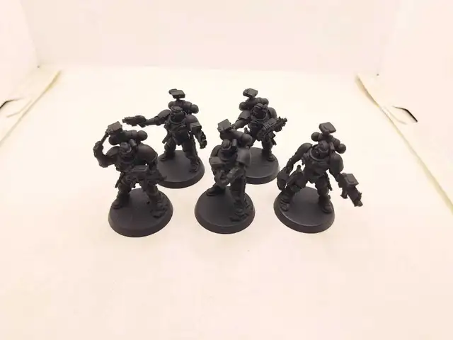 Warhammer 40k 5 Primaris Space Marine Incursors Primed Black