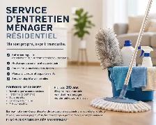 Entretien ménager résidentiel