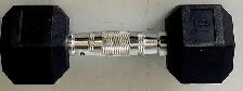 15LB Single Rubber Dumbbell (27910465)