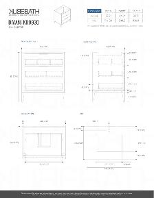 Last one!! 30'  Gross White vanity with sink & countertop