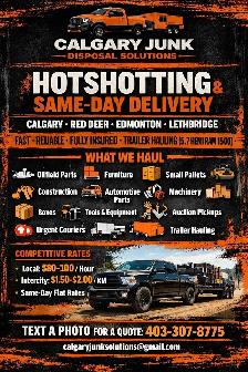 SAME-DAY DELIVERY! - HOTSHOTTING
