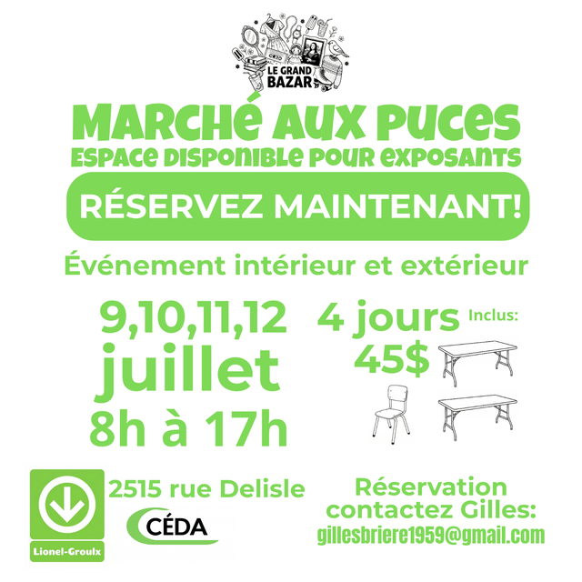 Recherchez exposant marché aux puces