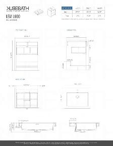 SALE! 24' LEVI Bathroom Vanity with Sink and Countertop - Photo 2
